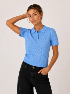 Alba ss knit polo