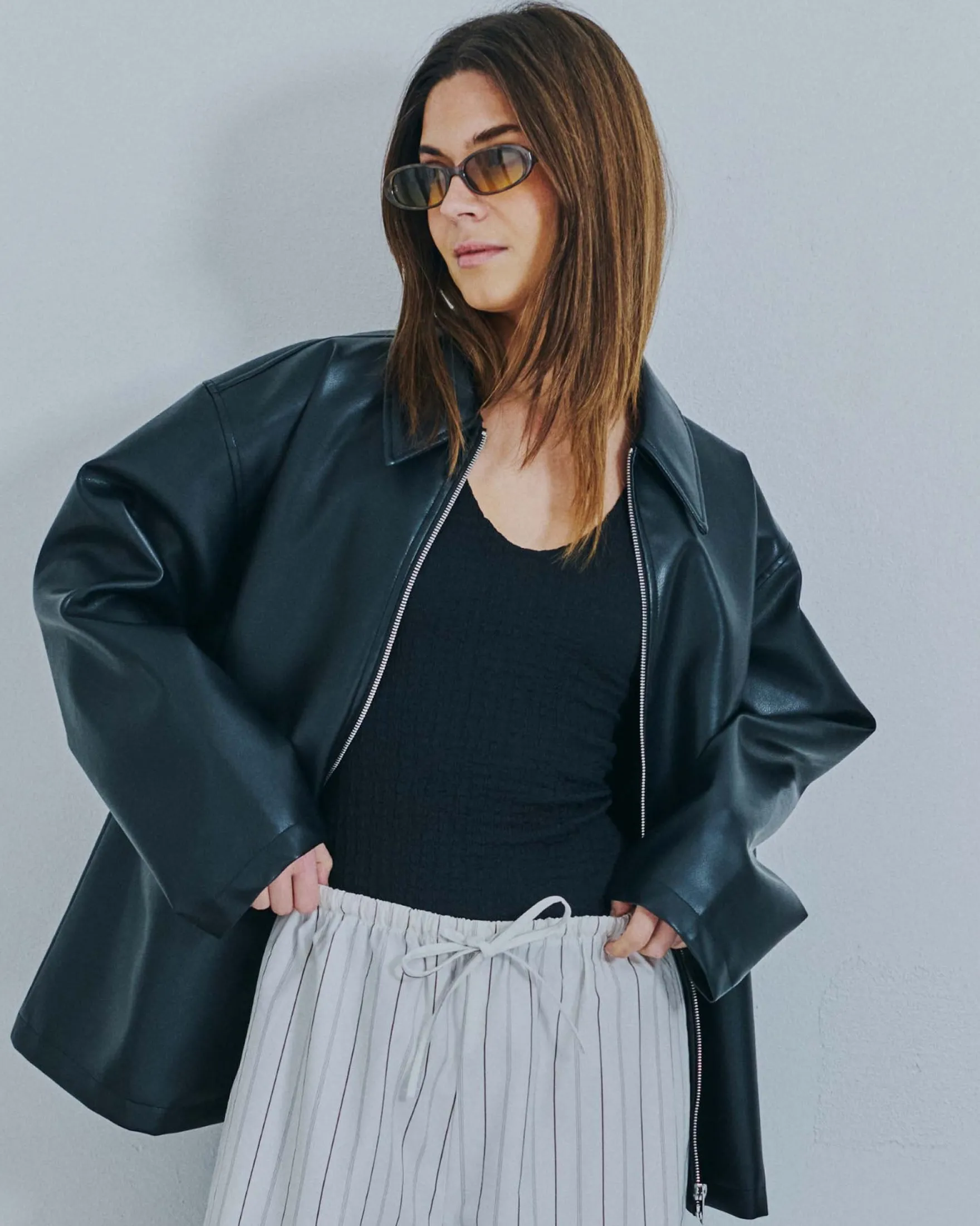 Alva crepe top