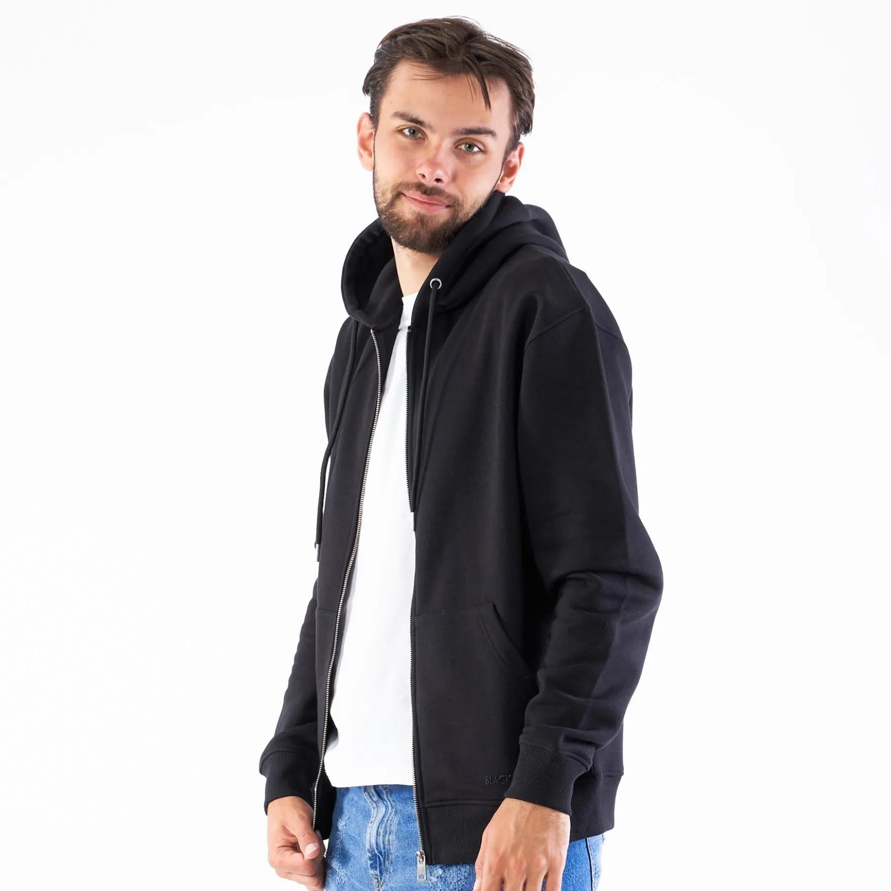 Basic full zip hoodie