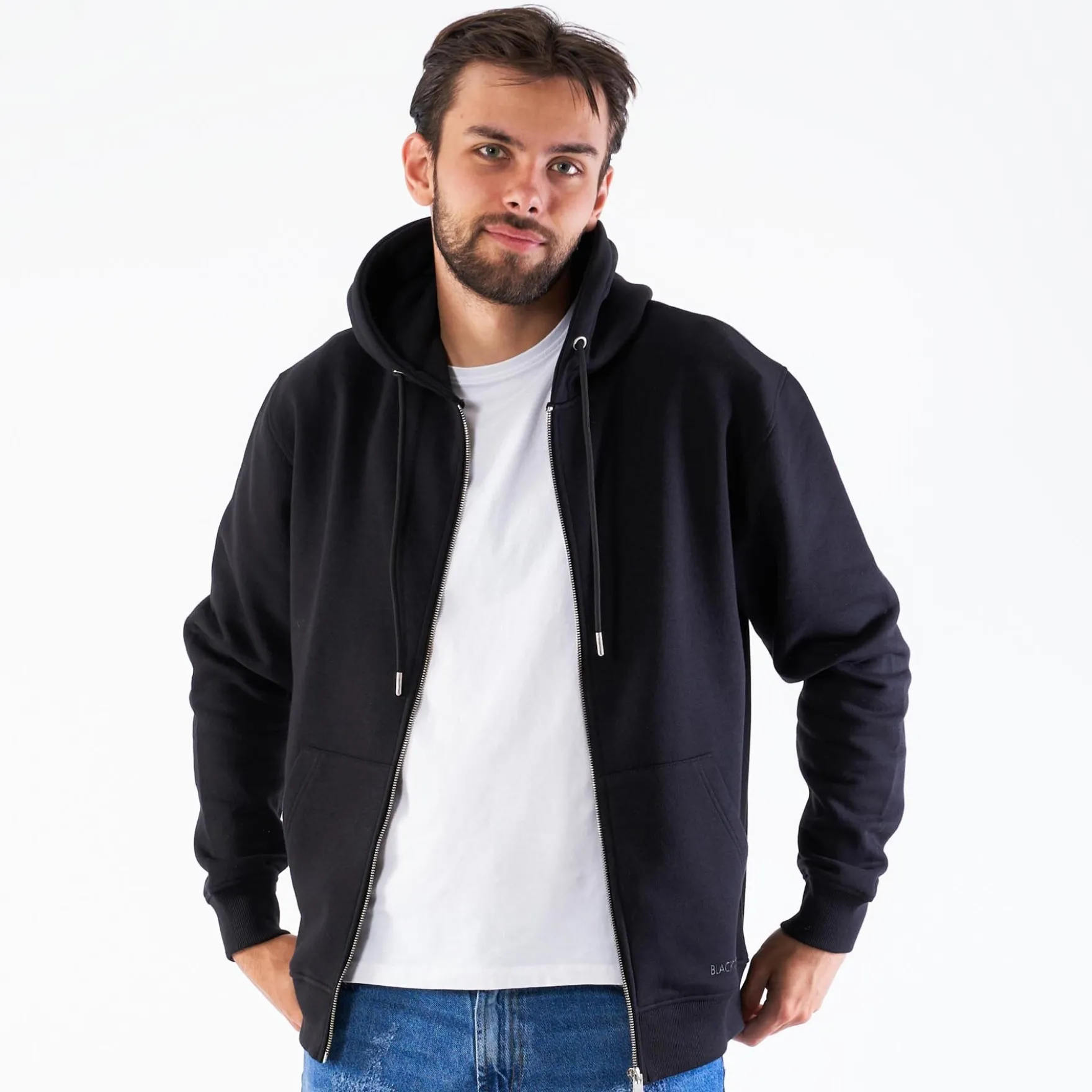 Basic full zip hoodie