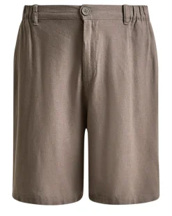 Boxy linen shorts