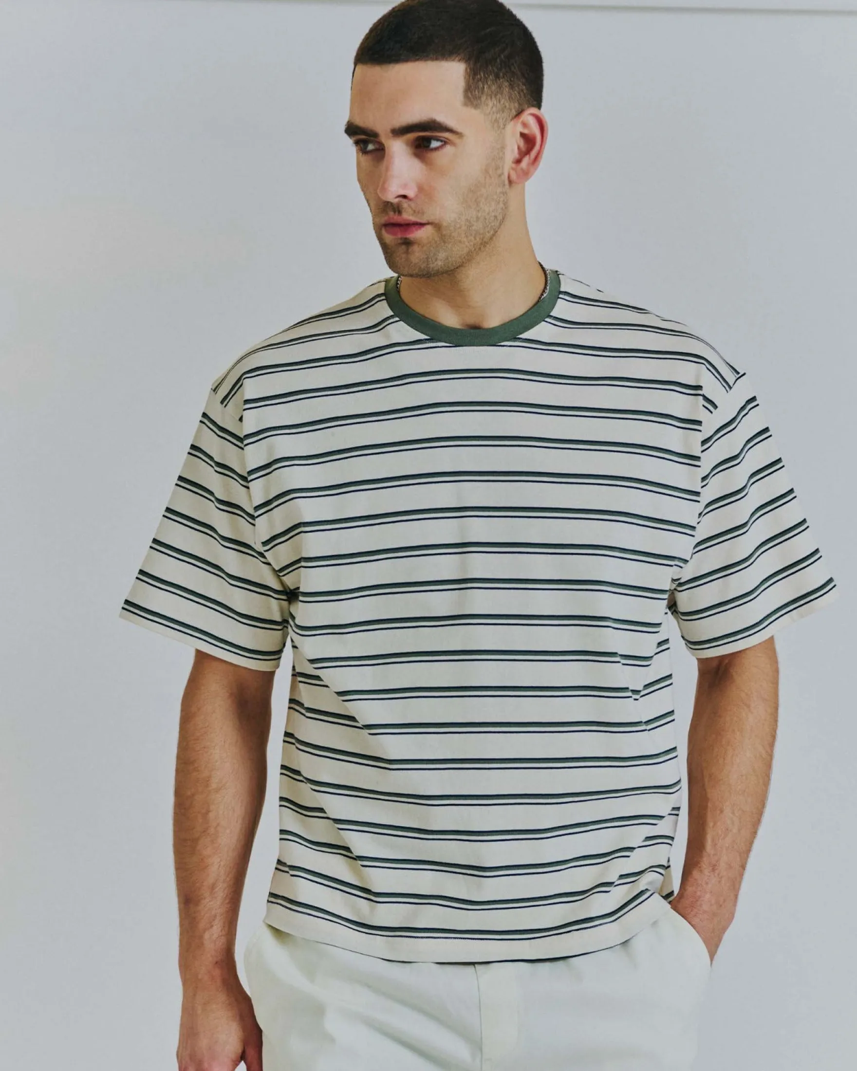 Boxy stripe tee