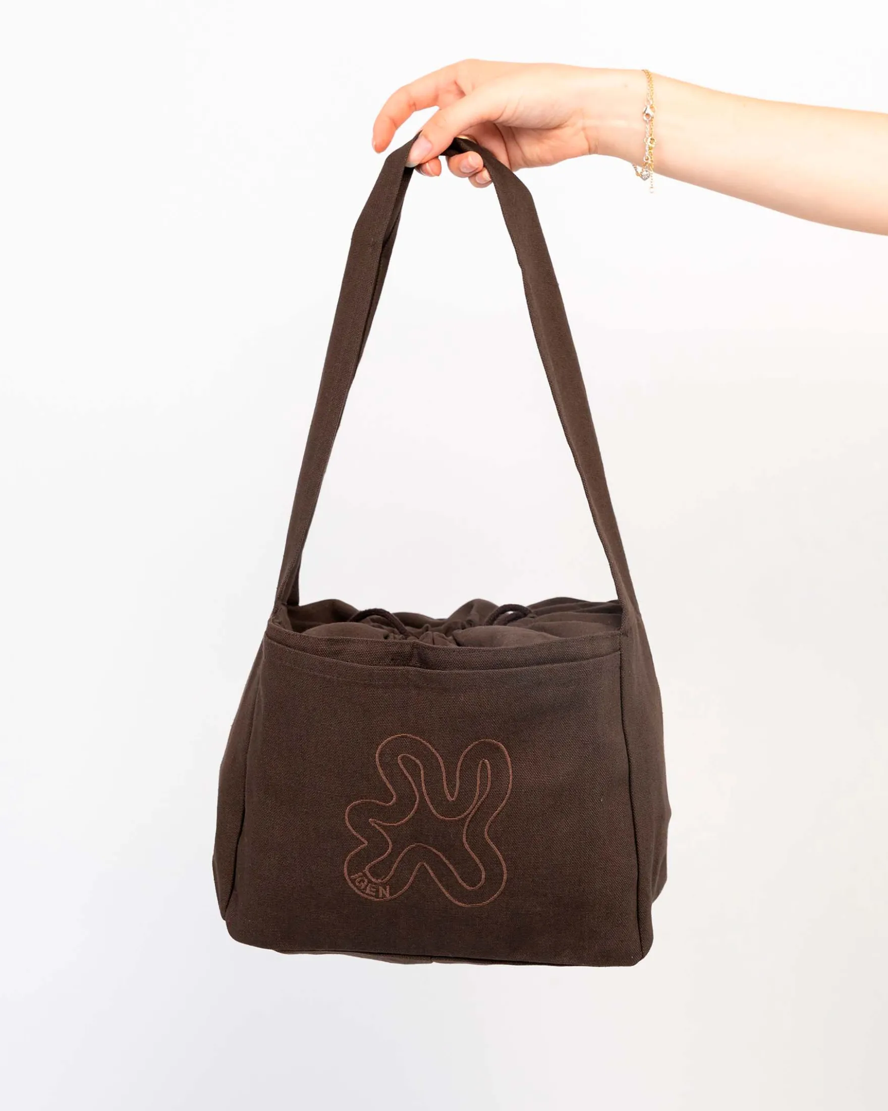 Brown mini shopper