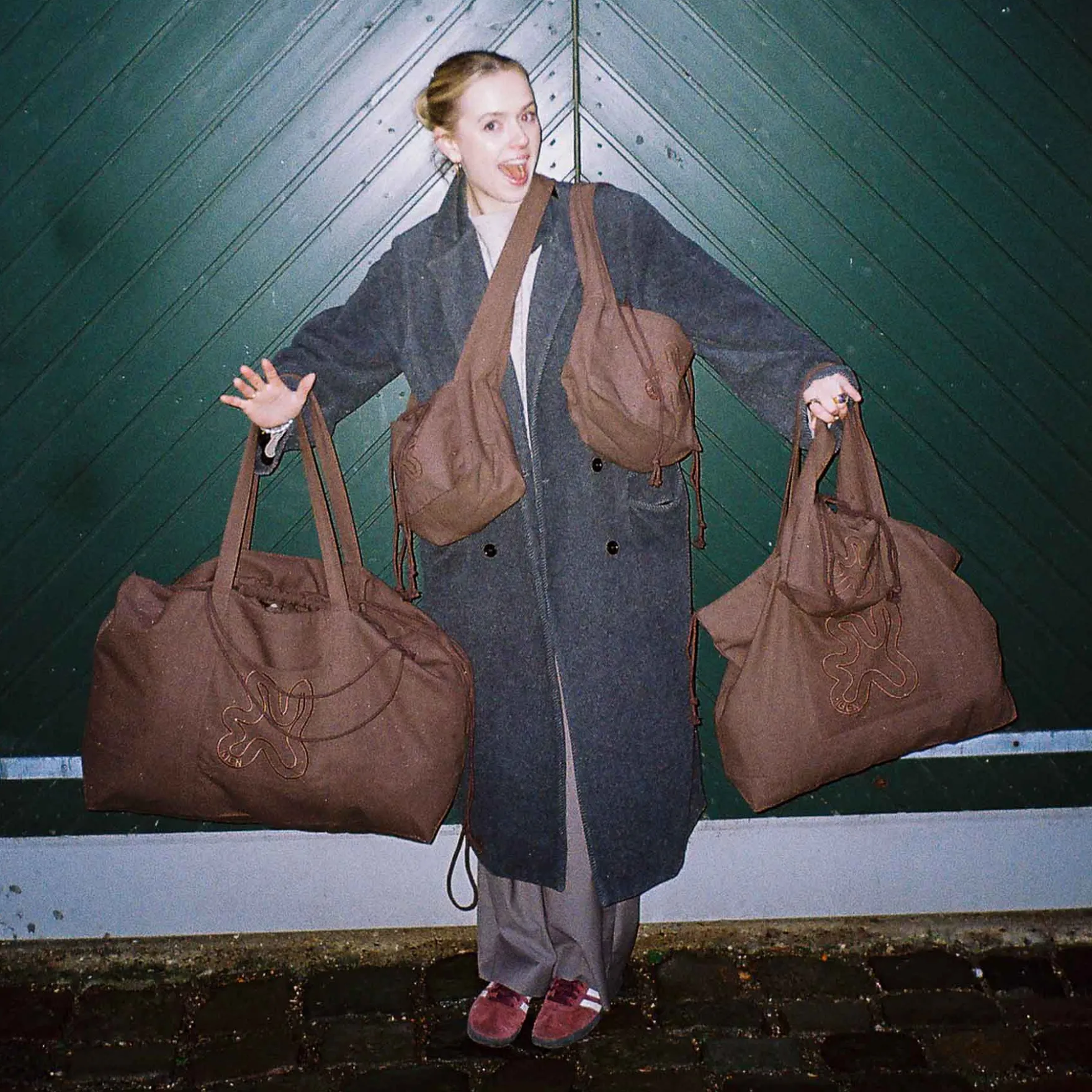 Brown mini shopper