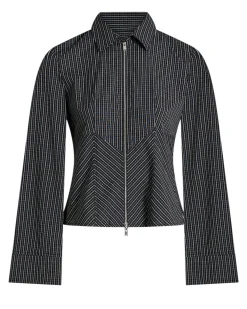 Cath check zip shirt