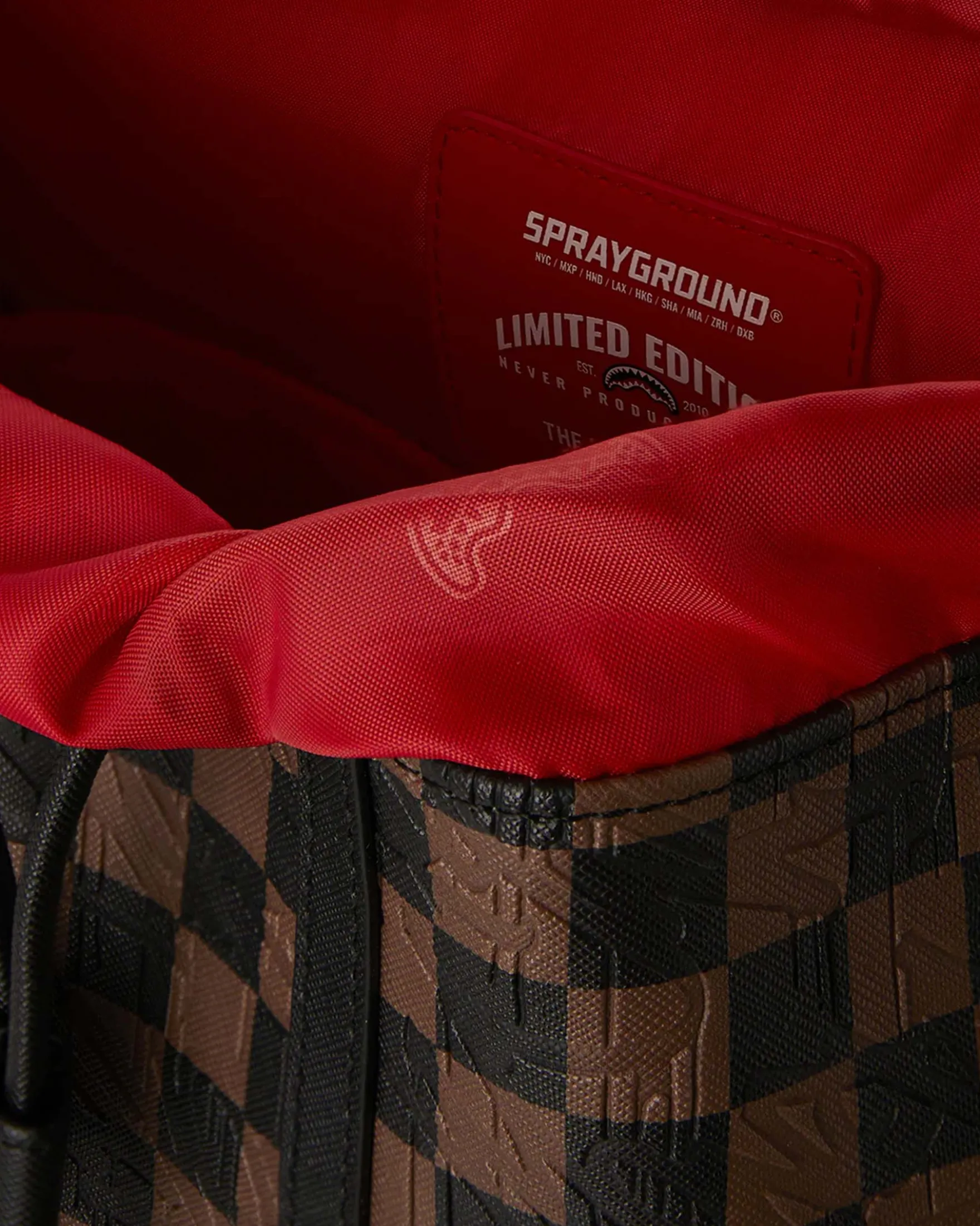 CHECK EMBOSS BACKPACK