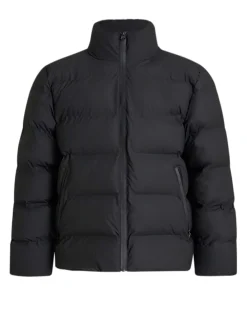 Coated puffer jacket