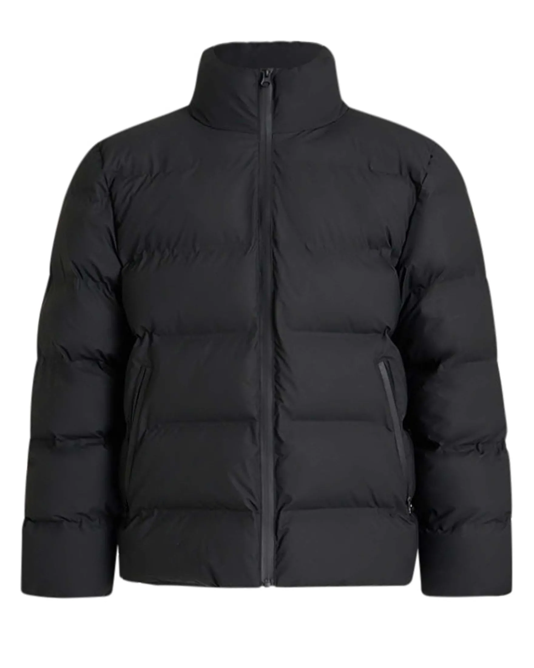 Coated puffer jacket