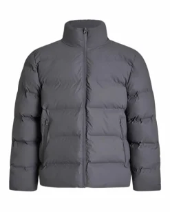 Coated puffer jacket