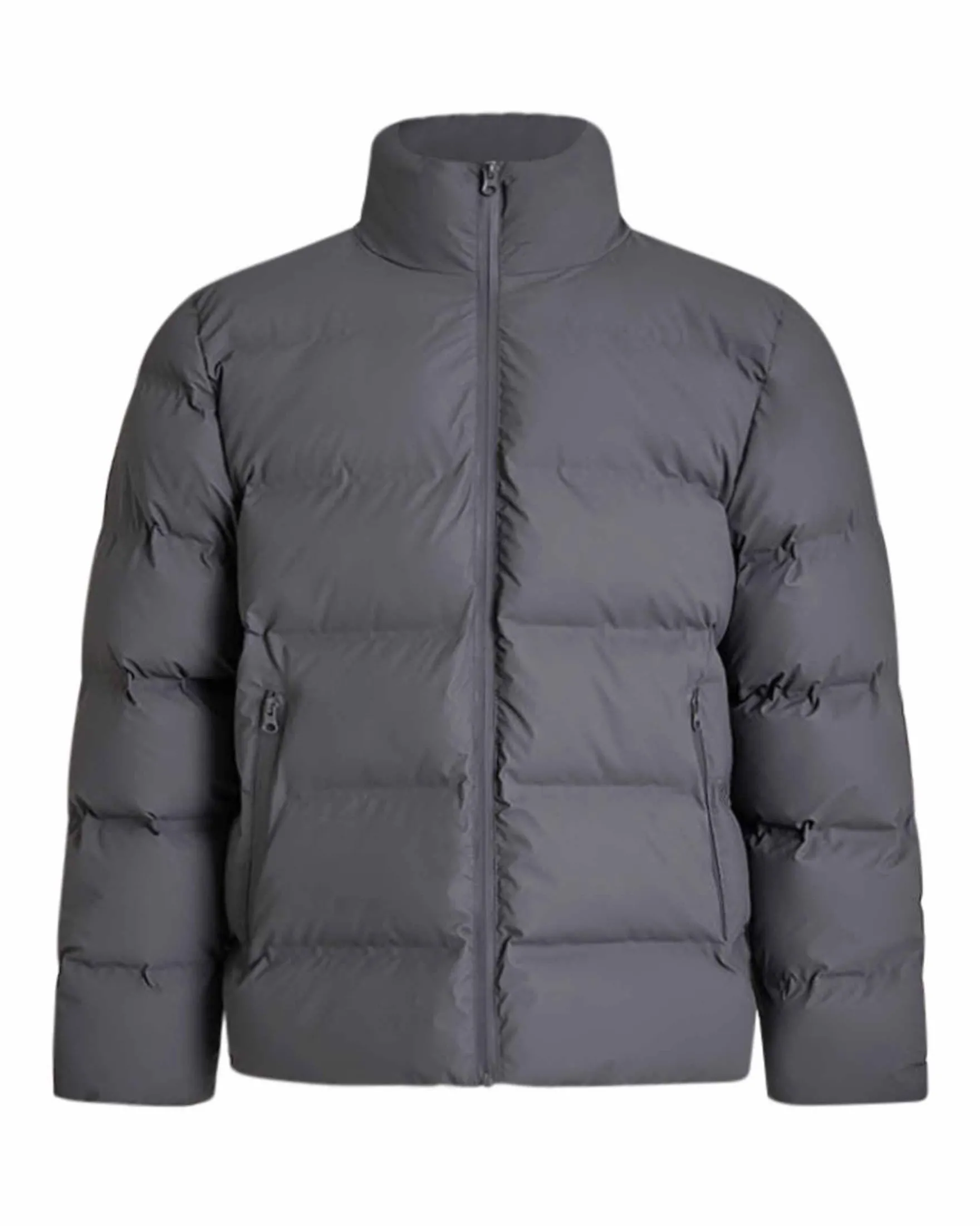 Coated puffer jacket