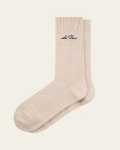 Crew Waffle Socks