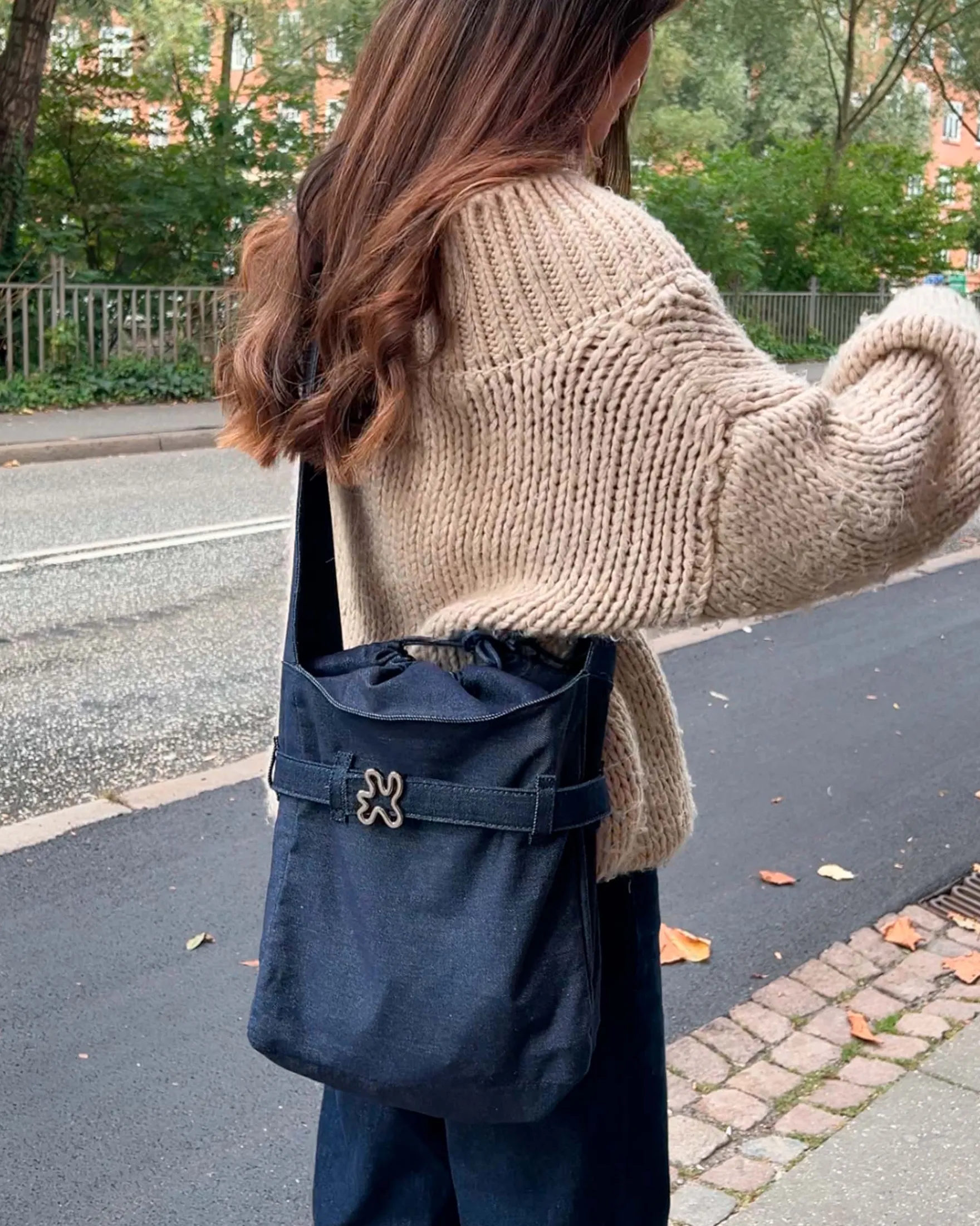Denim crossbody