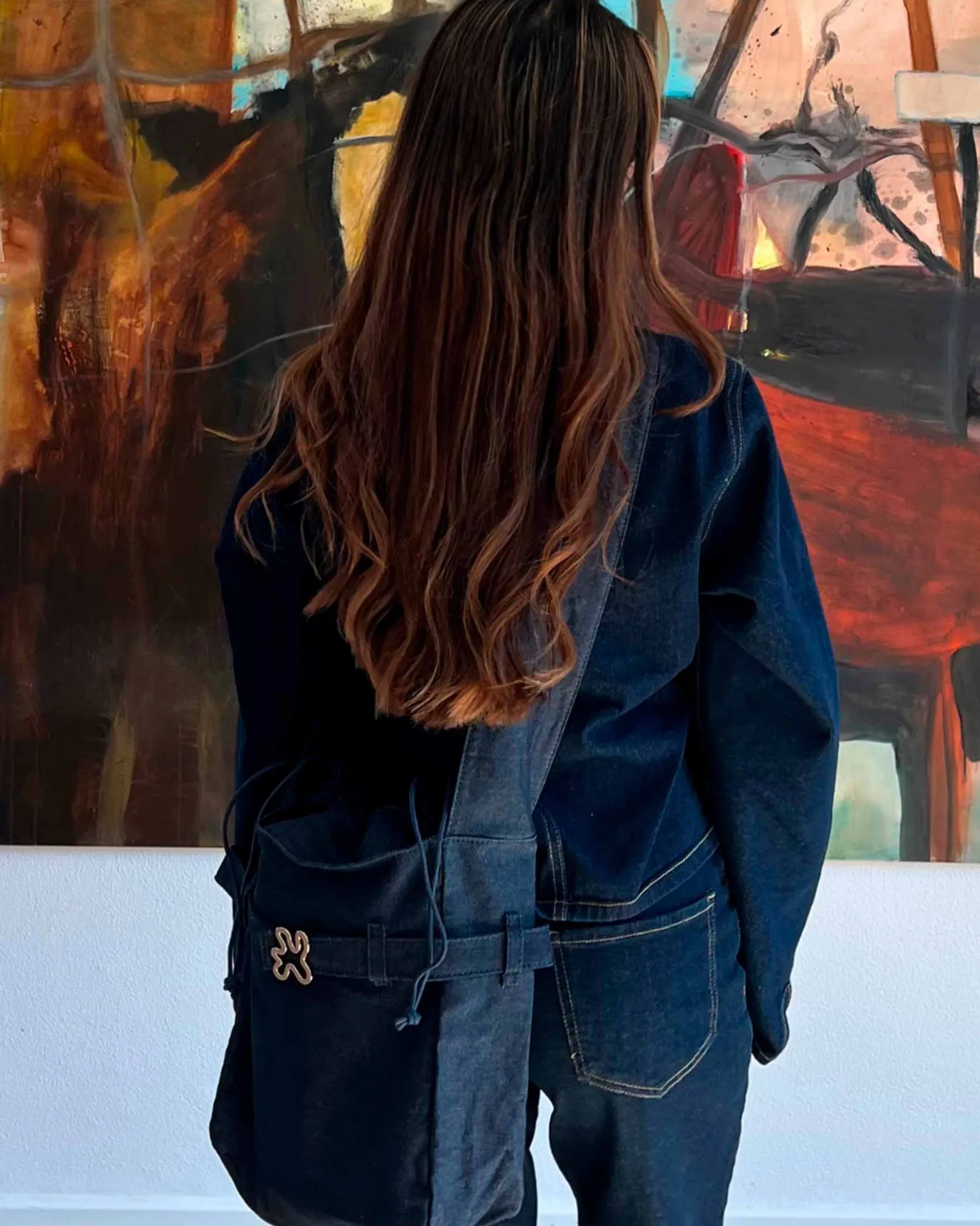 Denim crossbody