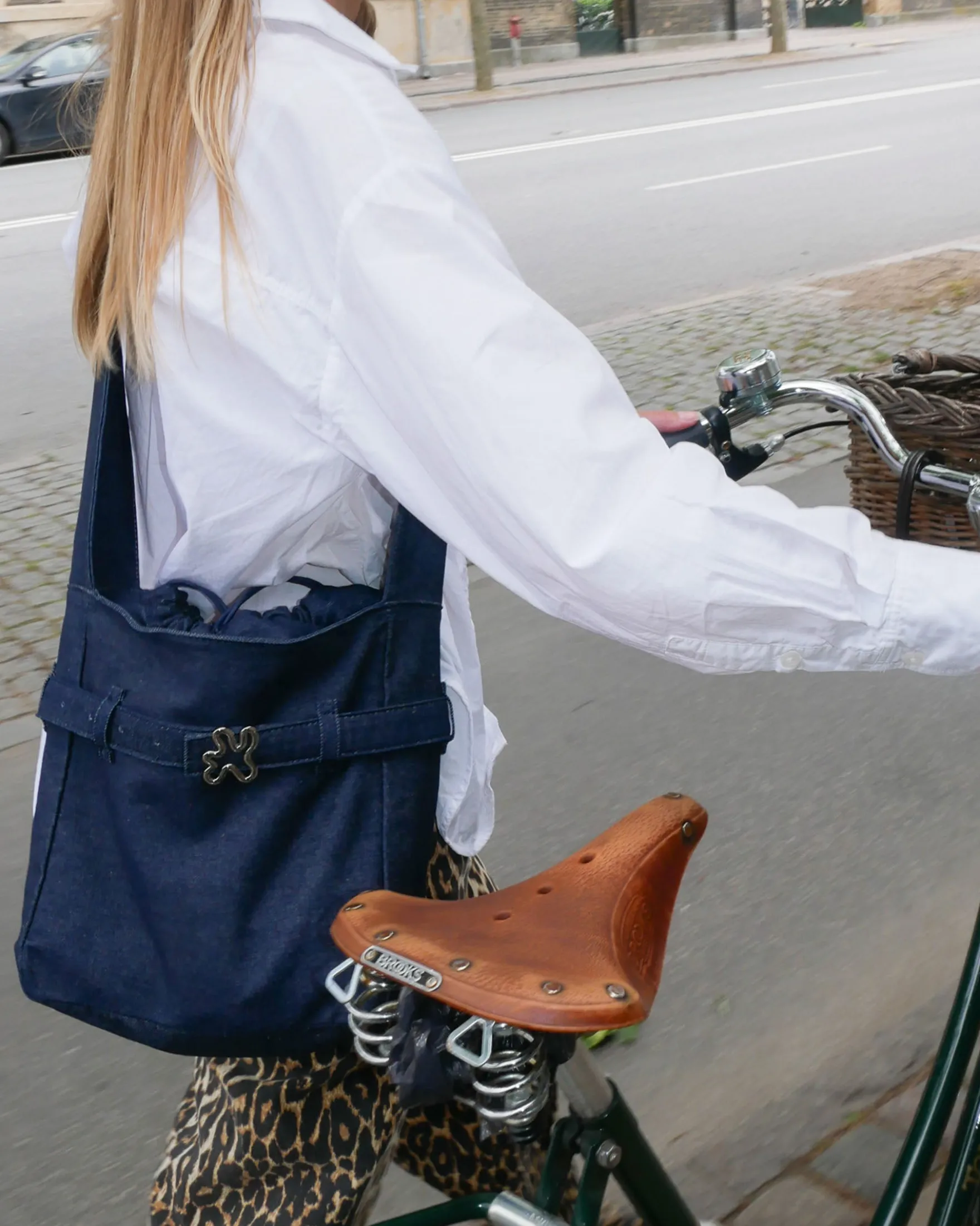 Denim crossbody