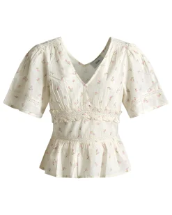 Denise flower blouse