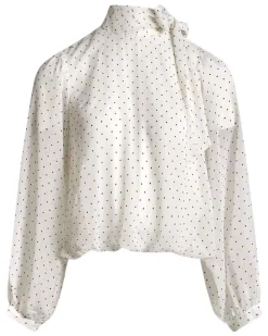 Dorisa dot blouse
