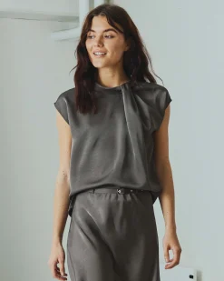 Elvira satin blouse