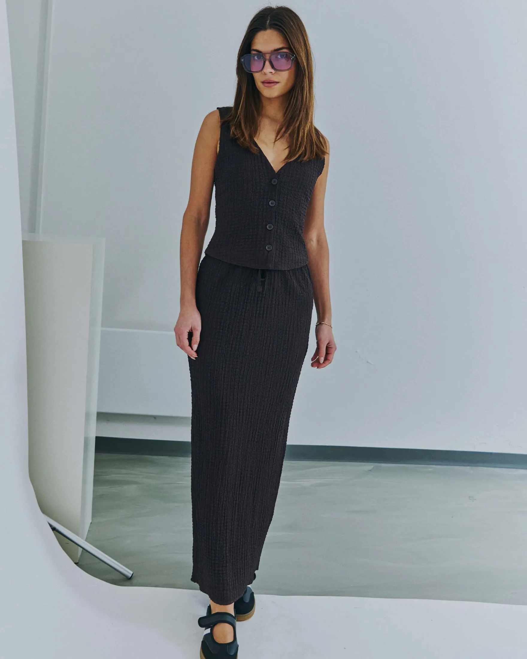 Elvissa crepe skirt