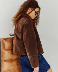 Emma fake suede jacket