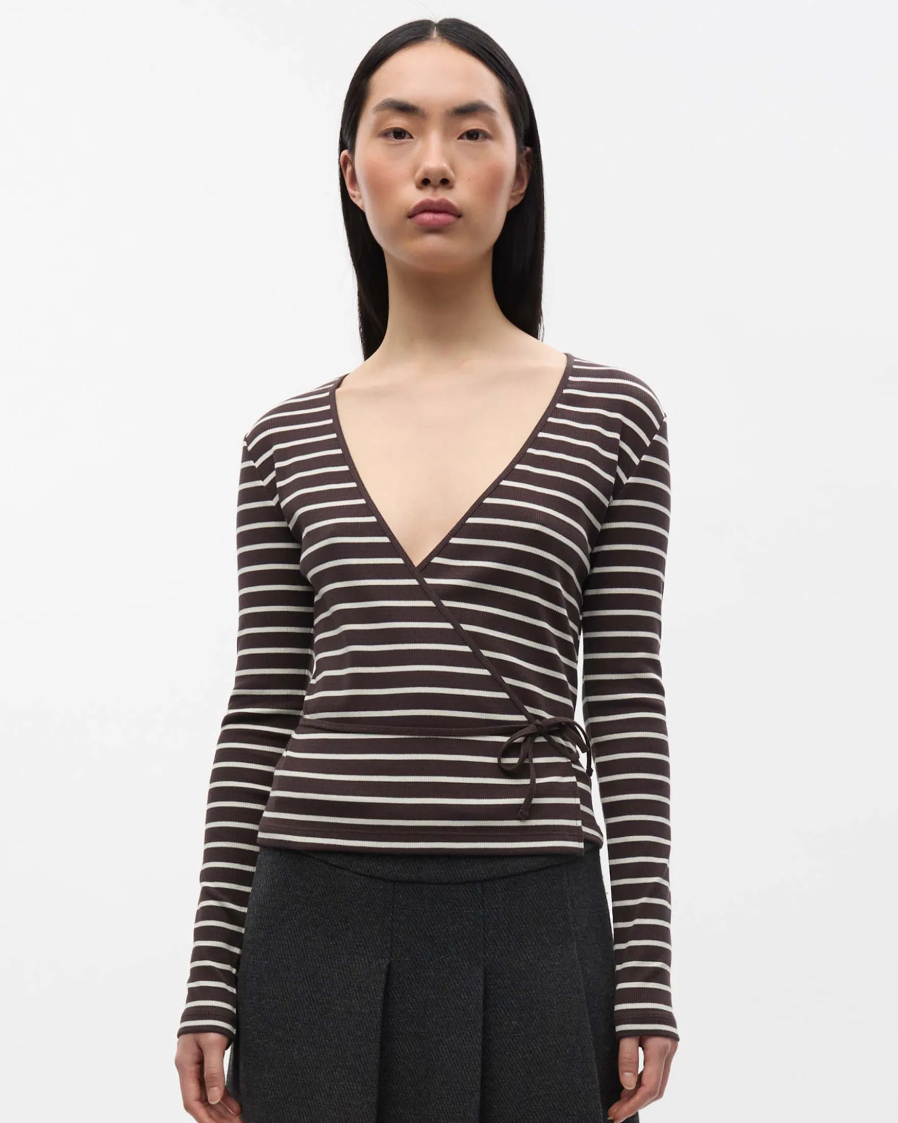 ENALLY LS V-N TEE