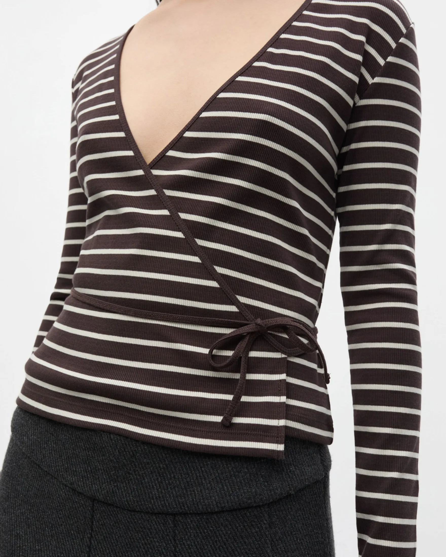 ENALLY LS V-N TEE