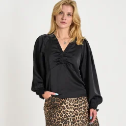 Evie satin blouse