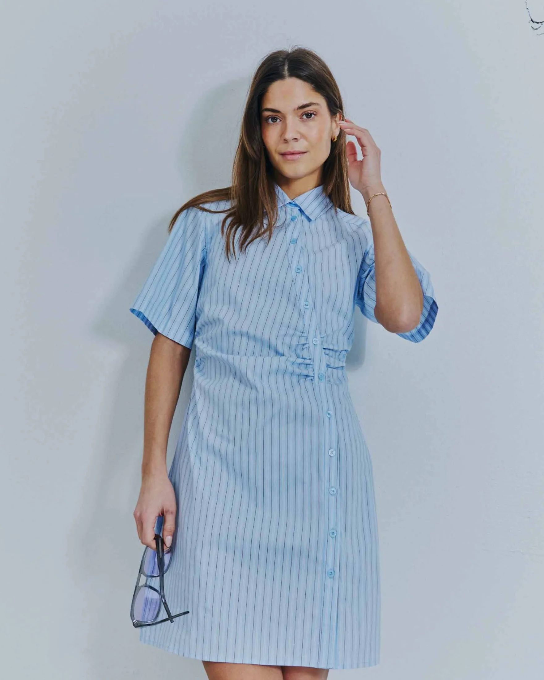 Faylin stripe tee dress