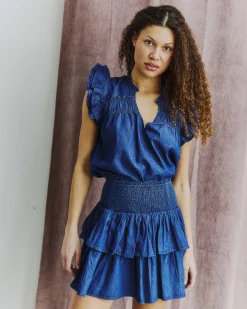Fenja denim top