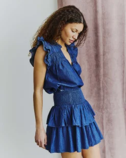 Fenja denim top