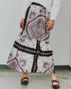 Fie long paisley skirt