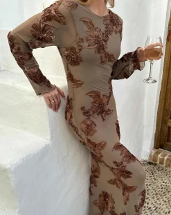 Floraic mesh dress