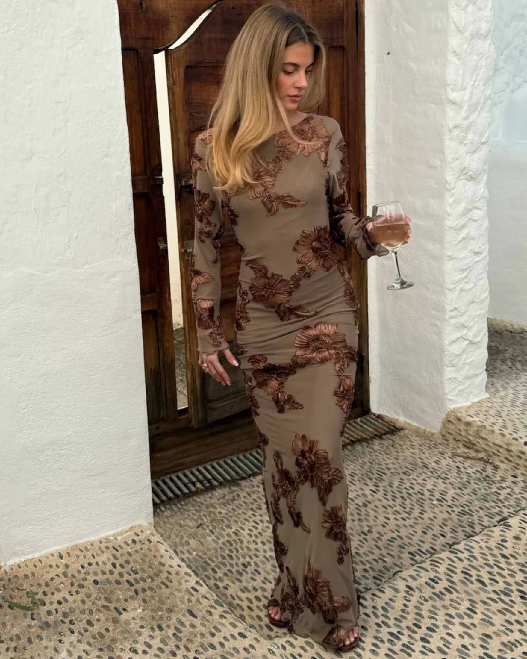 Floraic mesh dress