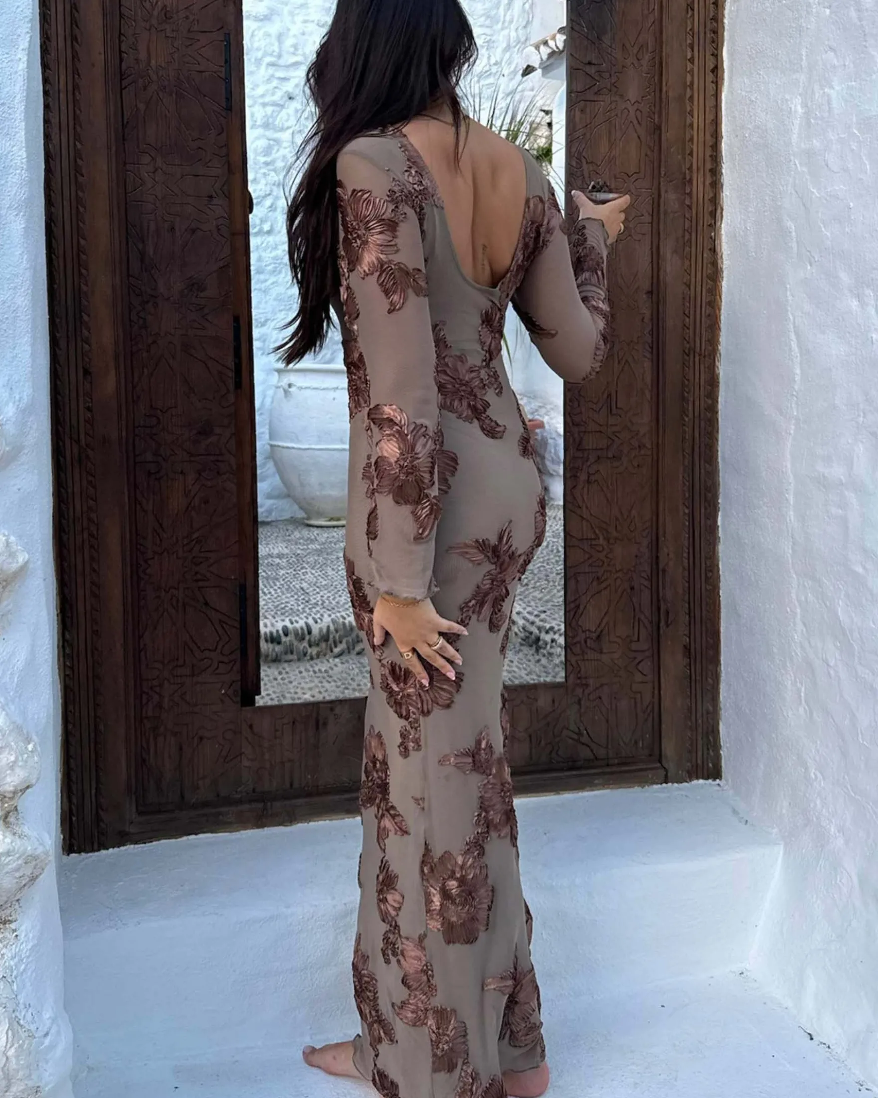 Floraic mesh dress