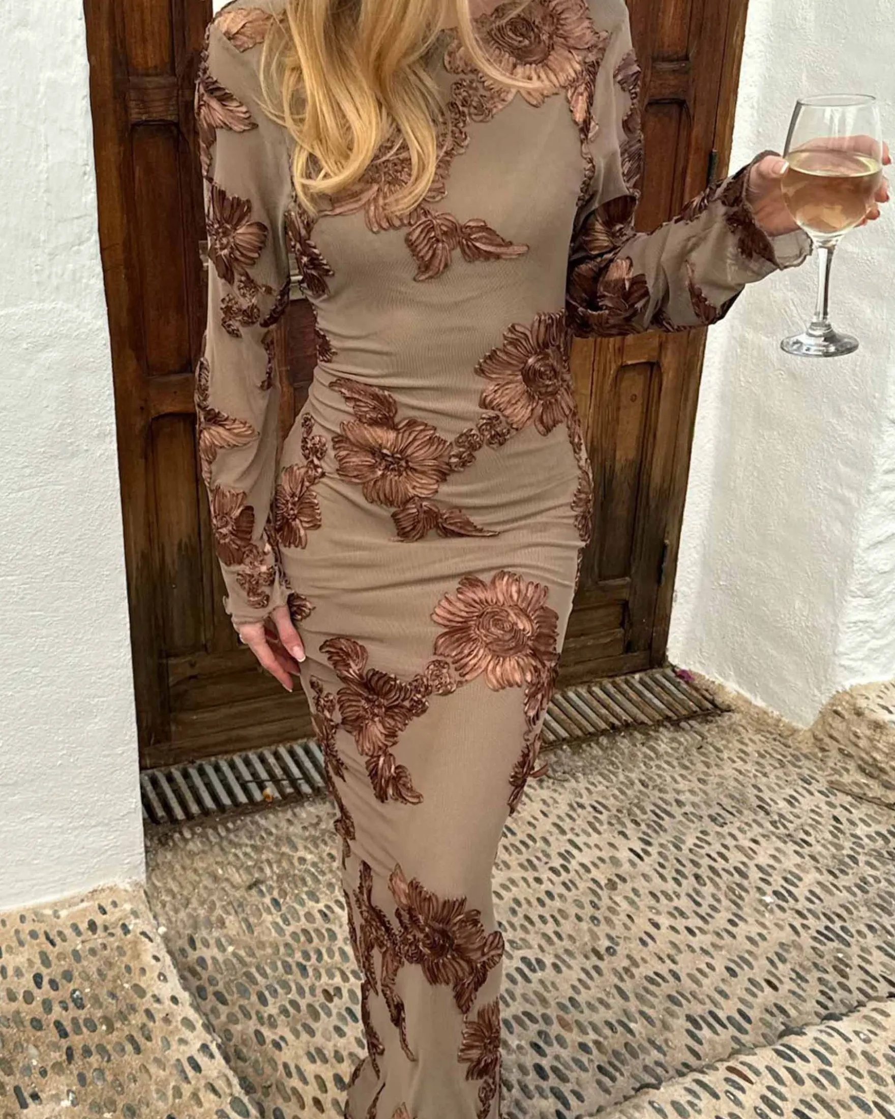 Floraic mesh dress