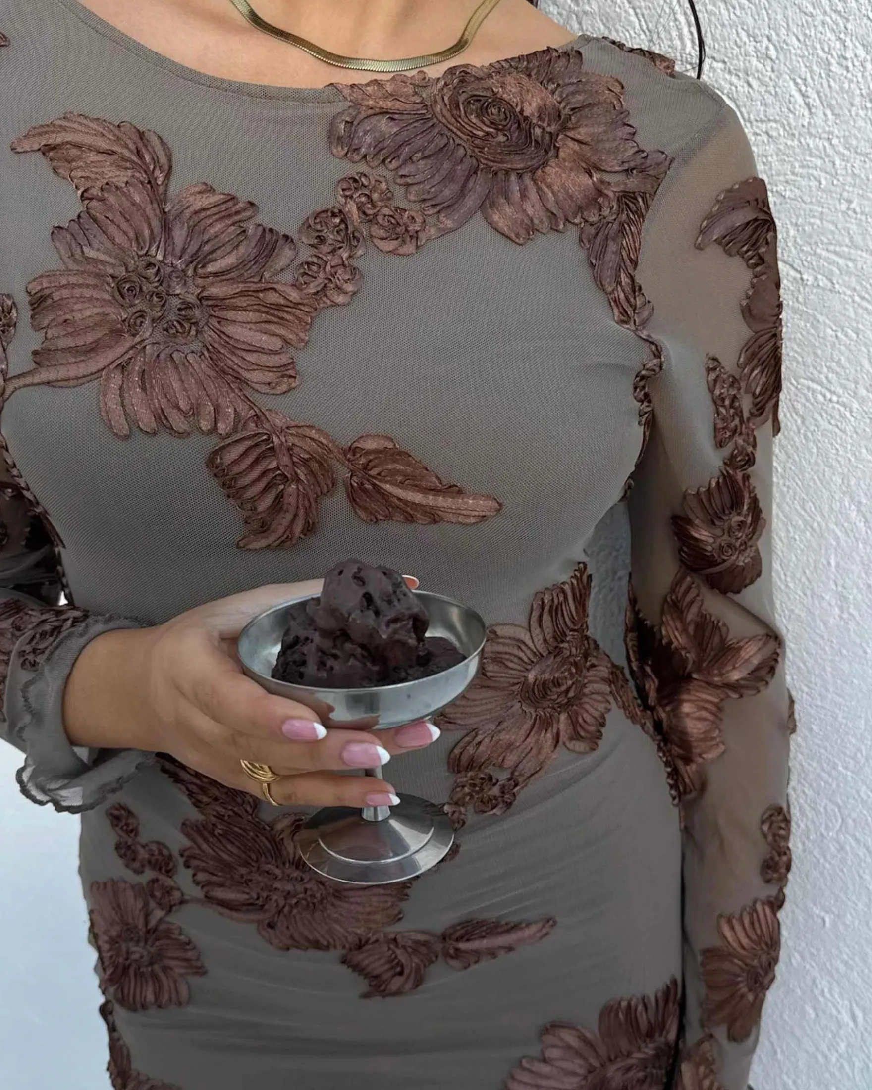 Floraic mesh dress