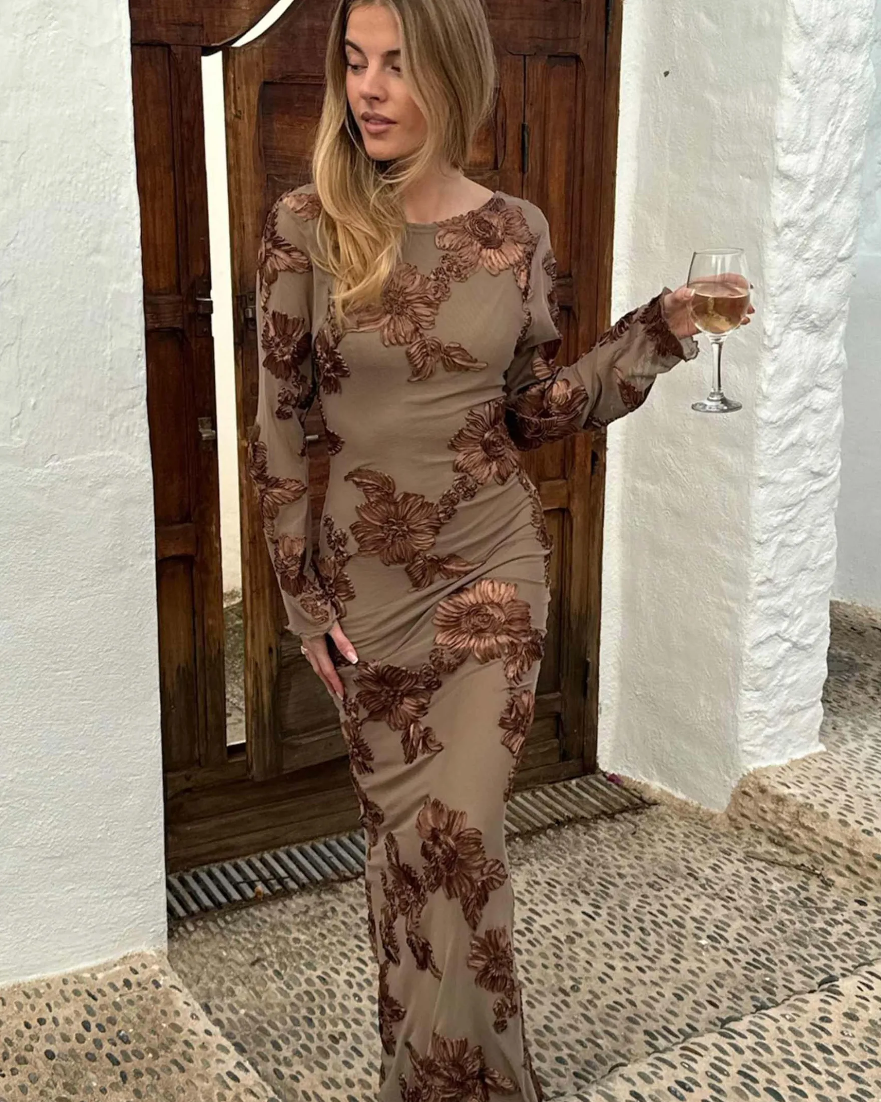 Floraic mesh dress