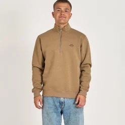 Half zip logo sweat
