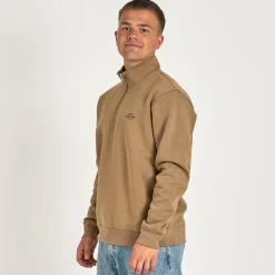 Half zip logo sweat