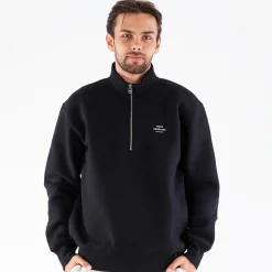 Half zip logo sweat