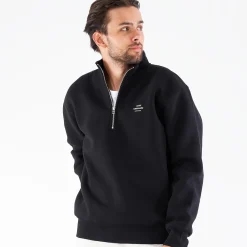 Half zip logo sweat