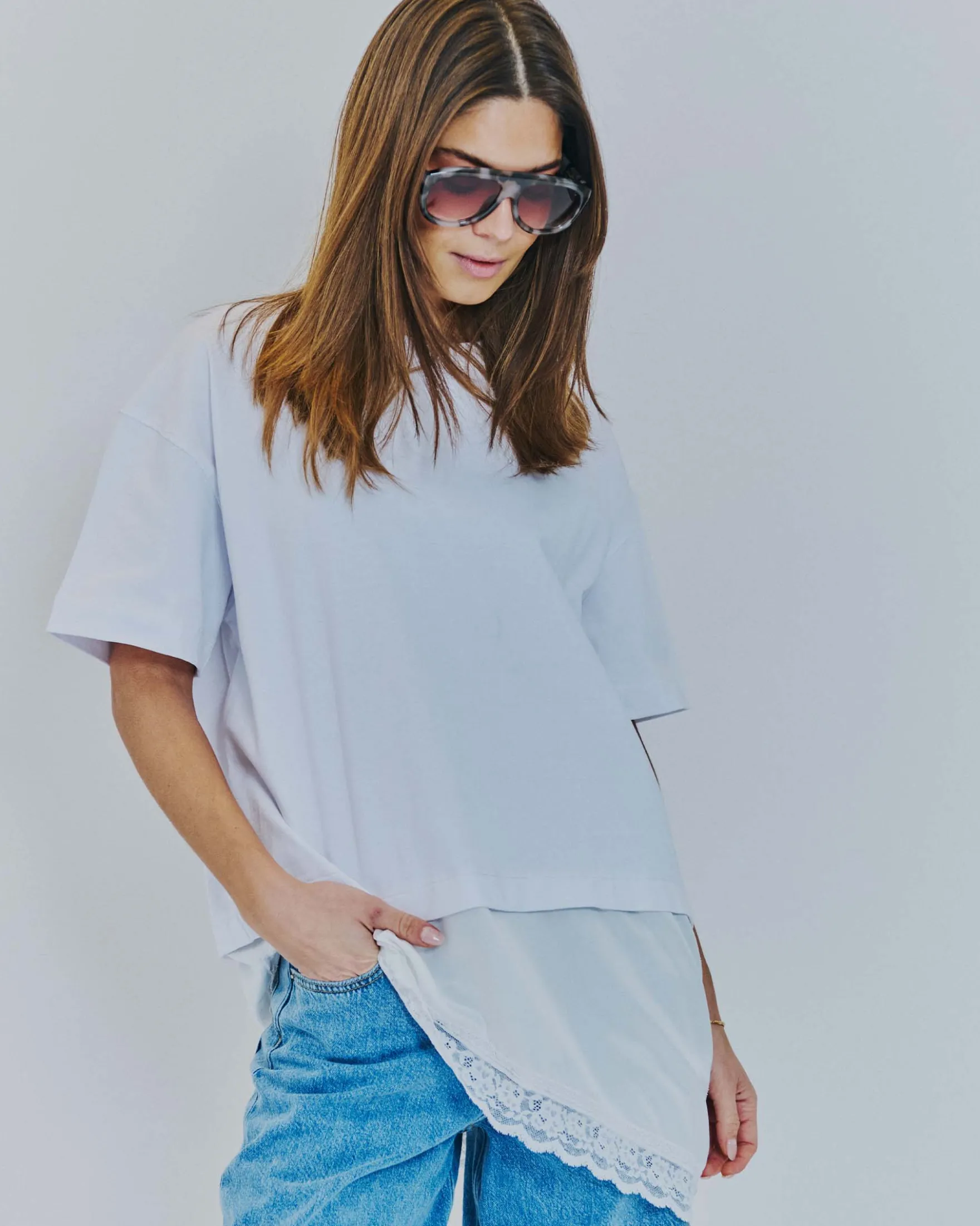 Haliey lace tee
