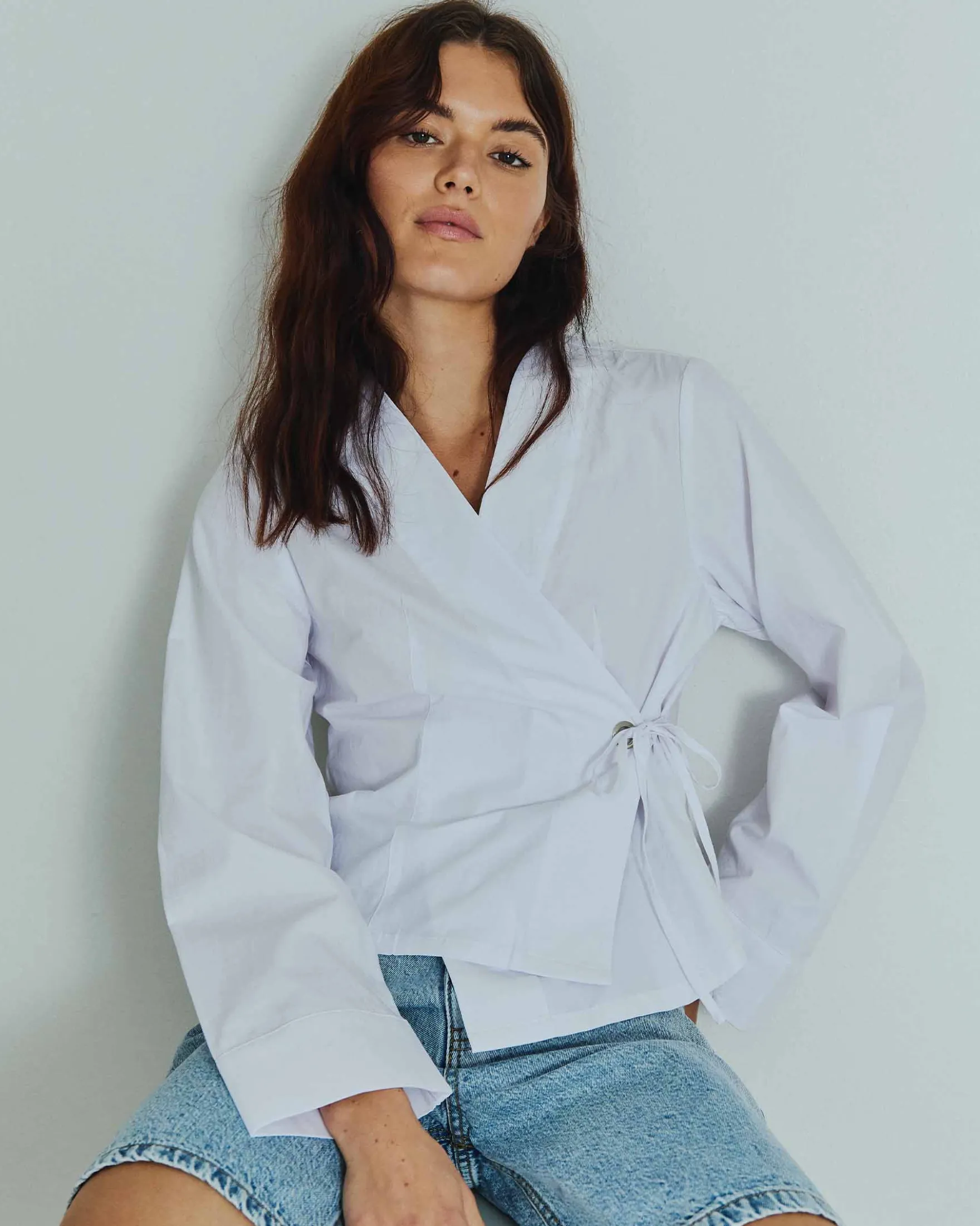 Henlie poplin blouse