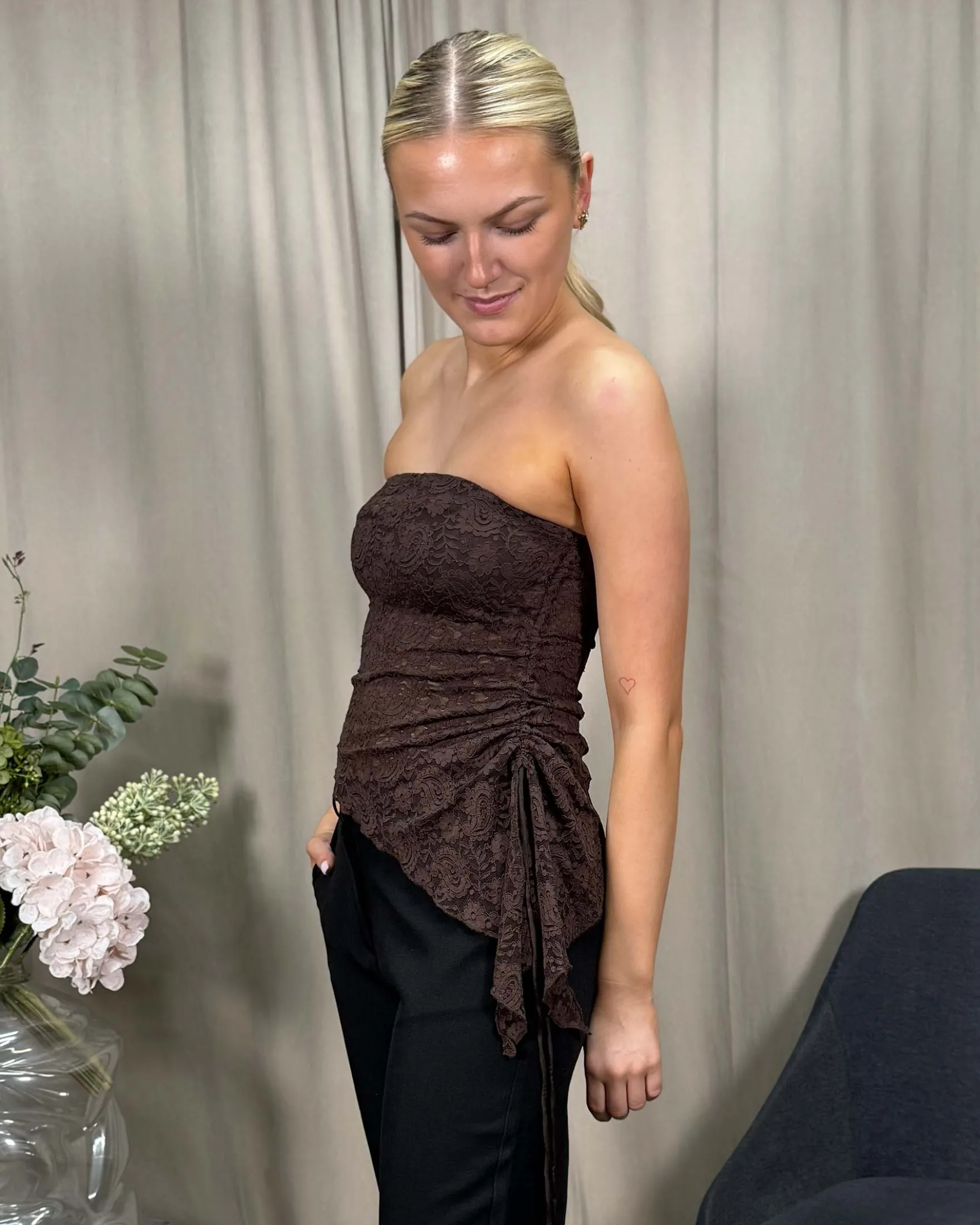 Holly bandeau lace top