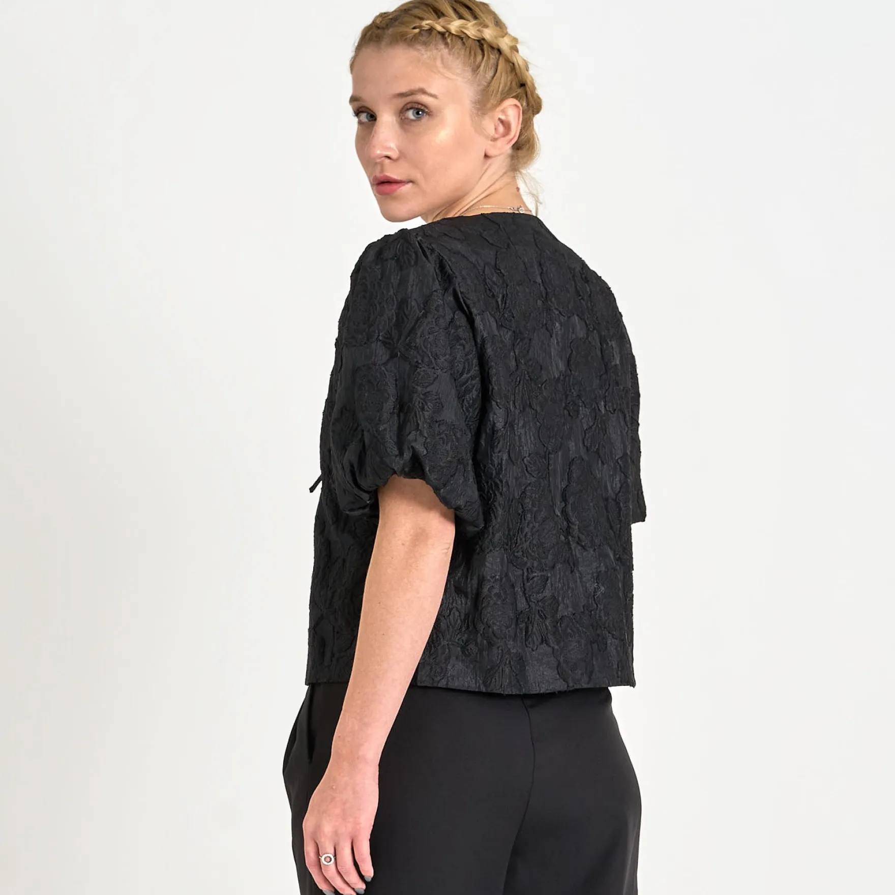 Ines jaquard blouse