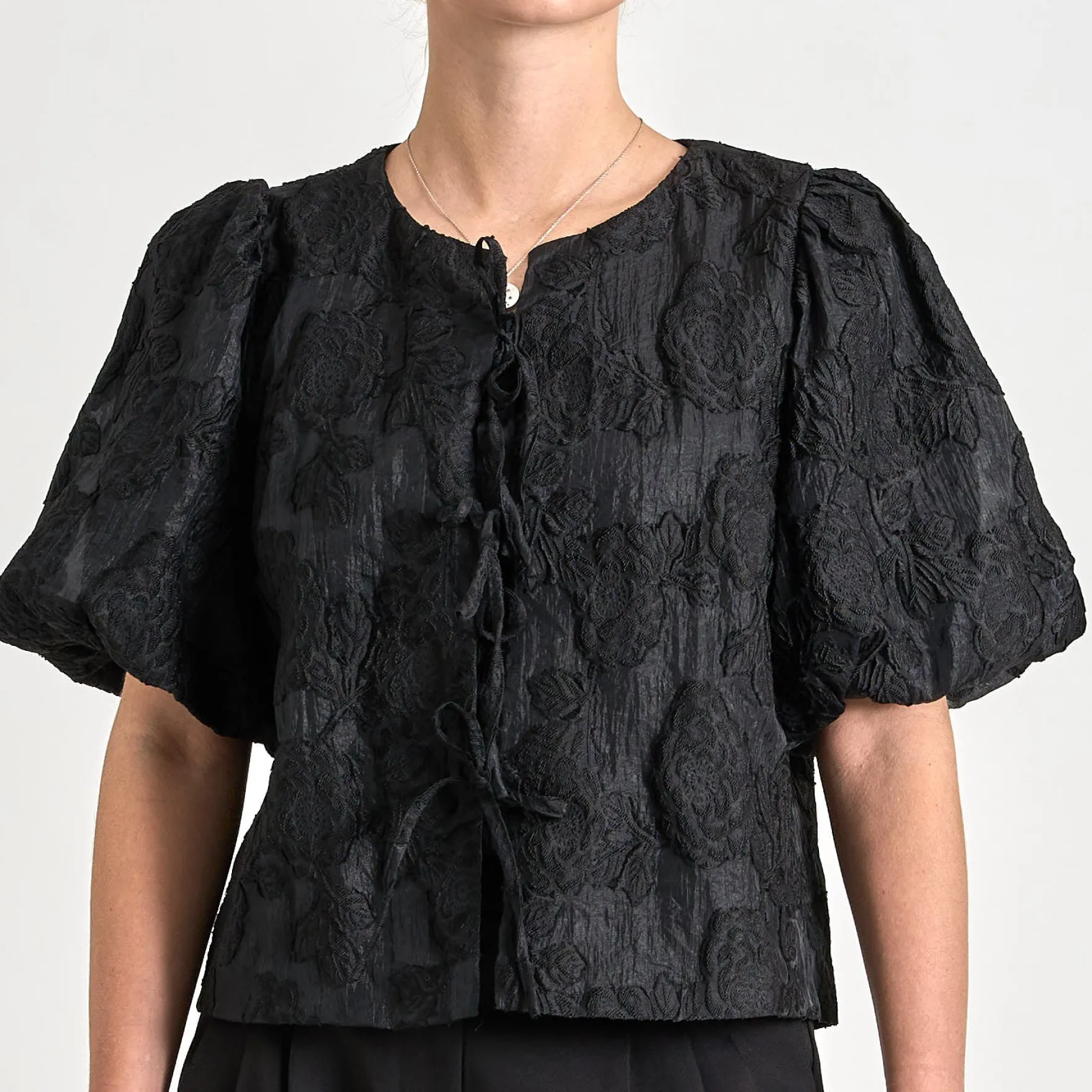 Ines jaquard blouse