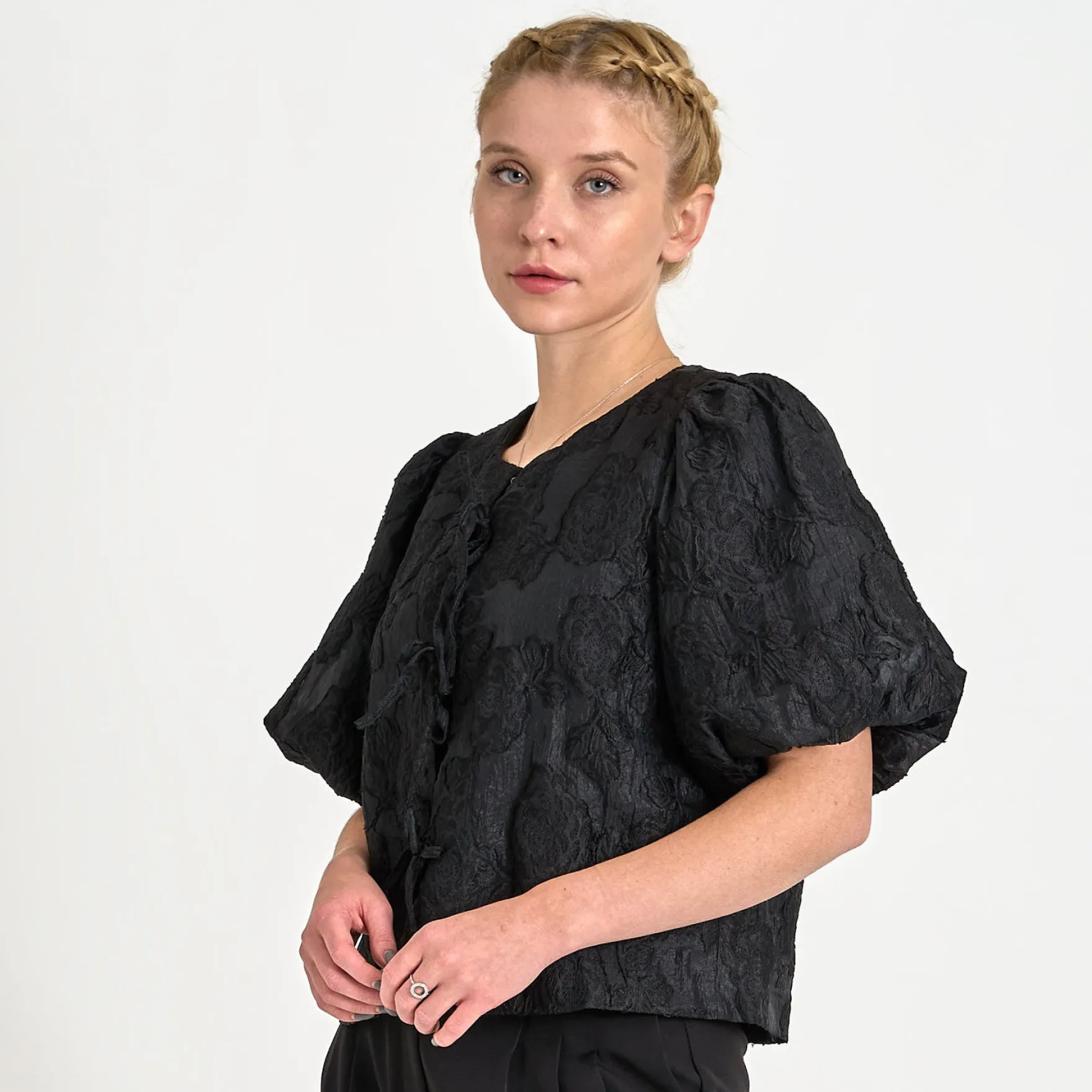 Ines jaquard blouse