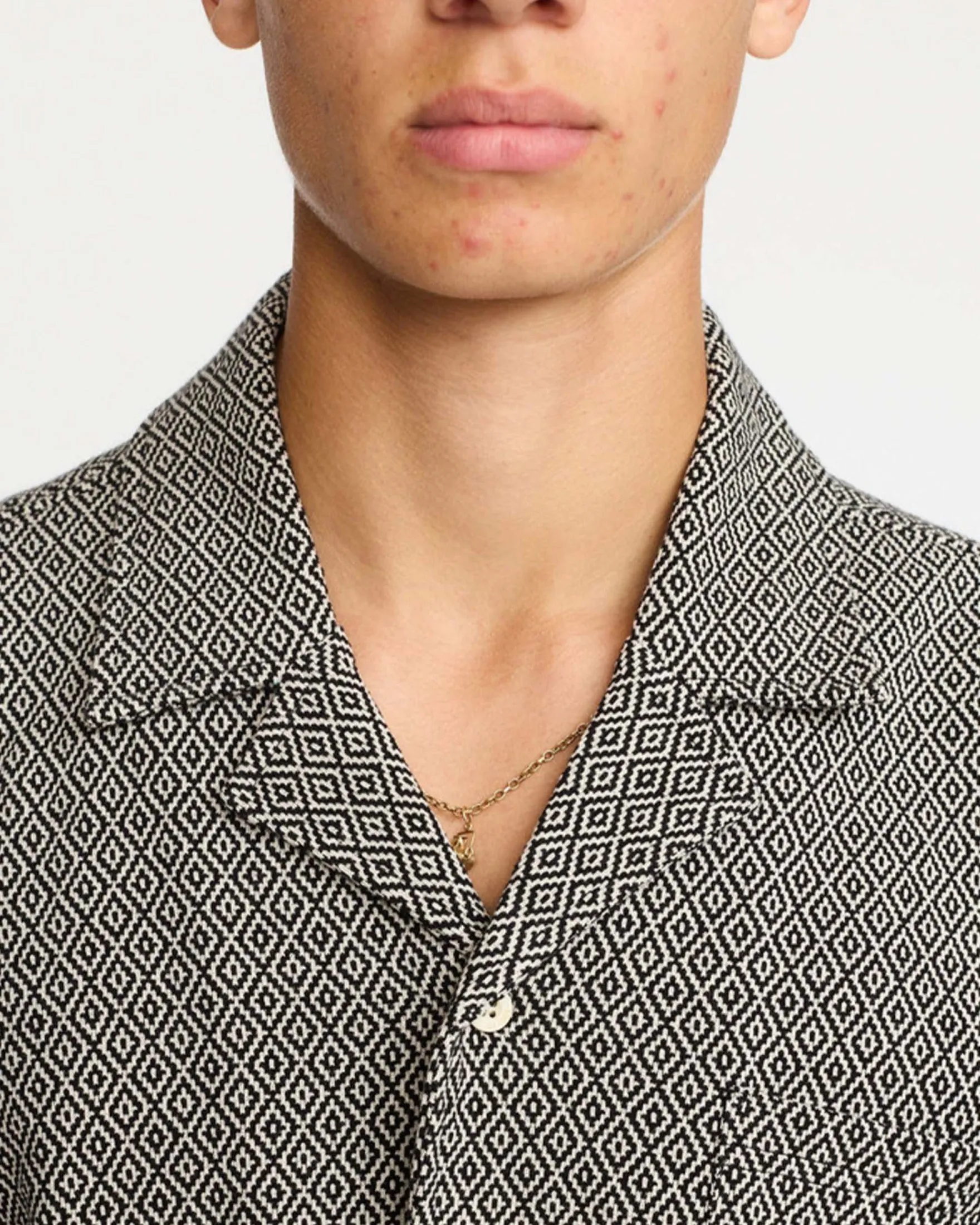 Jaquard SS Cuban Shirt