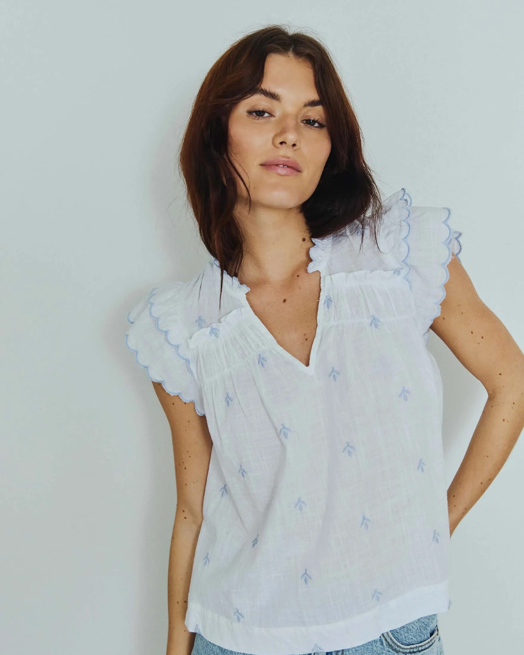 Jessie embroidery top