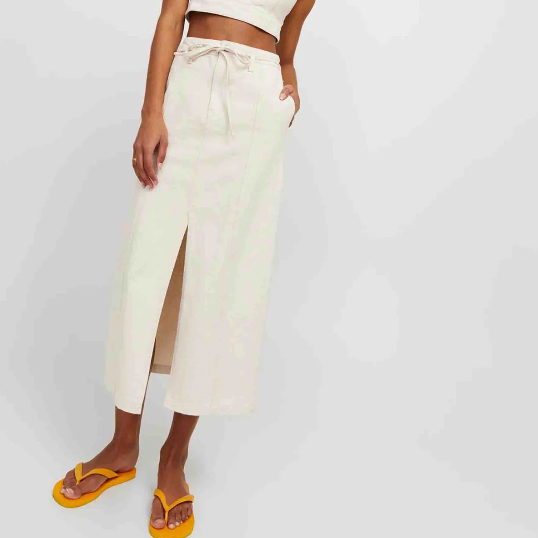Jxdora long denim hw skirt