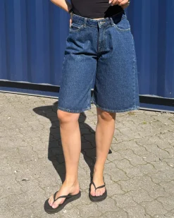 JXELEANOR MW LONG DENIM SHORTS